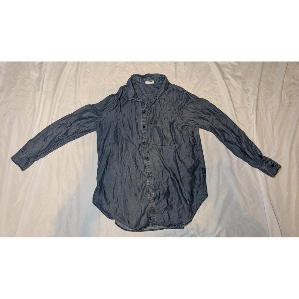 Liz‎ Clairborne Women's Long Sleeve Button down Shirt 100% Lyocell Size Large